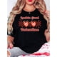 thumbnail image 2 of Style For Women, Lookin' Good Valentine T-Shirt Fun Heart-Shaped Sunglasses Design, Great For Fashion Lovers, Shirt For Women, Perfect For Holiday Parties Or Gift Giving, Soft And Comfortable, 2 of 7