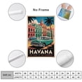 thumbnail image 2 of Retro Havana City Poster Vintage Cuban City Tourism Art for Walls Print Poster, 2 of 8
