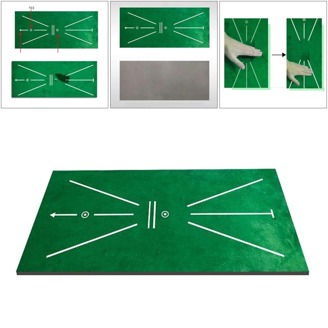 Alfombril de golf portátil Alfombril golf Mini Golf Training Aid Game Alfombra de césped pa interiores y exteriores, regalo pa Baoblaze Alfombra de entrenamiento de golf
