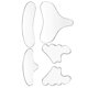 thumbnail image 3 of Vogacara Juego de almohadillas para la piel, almohadilla transparente de silicona para los ojos y el cuello, parche reutilizable para la frente y el Tratamientos faciales Vogacara BFH000055-01, 3 of 6