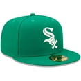 thumbnail image 3 of Men's New Era Kelly Green Chicago White Sox White Logo 59FIFTY Fitted Hat, 3 of 5