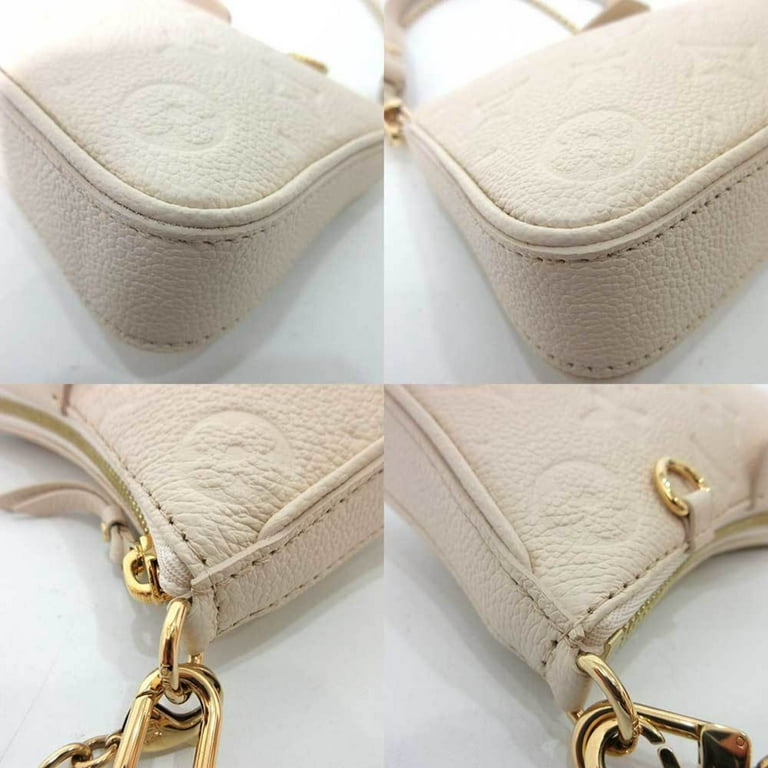 Authenticated Used Louis Vuitton Bag Easy Pouch Claim White