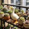 thumbnail image 5 of BZPIZ Garden Porch Goose Statues, Funny Duck Farm Fence Decor, Resin Real Concrete Porch Duck Decor, Outdoor Animal Sculptures & Statues, Perfect for Home Garden Stairs, Backyard, Farm, Patio, 5 of 8