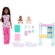 thumbnail image 1 of Set Barbie Careers Baby Doctor con muñeca morena y 2 bebés, 1 of 6