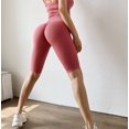 thumbnail image 1 of Tight-fitting hip yoga pants quick-drying training fitness exercise five-point pants, 1 of 3