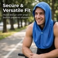 thumbnail image 5 of 2 Packs UPF 50 Cooling Ice Hoodie Towels, Instant Cool Towel for All Outdoor Sports, 5 of 9