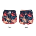 thumbnail image 3 of Hirioo Skull With Roses And Sunglasses for Women's Double Layer Athletic Shorts High-Performance Gym Shorts with Inner Pocket, Elastic Waistband-Large, 3 of 7