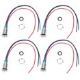 thumbnail image 1 of Double Couleur Led Mini Rond Led 4 Ensembles Précâblés Ronds LEDs Mini Anode Commune Voyants 2couleurs 10mm 110220VRed et Bleu, 1 of 8