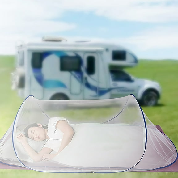 EcoNest Up Net Extra Large Foldable Tent Up Portable Mesh Tent With Net Bottom Zipper Easy To Use For Bedroom Camping Travel Patio
