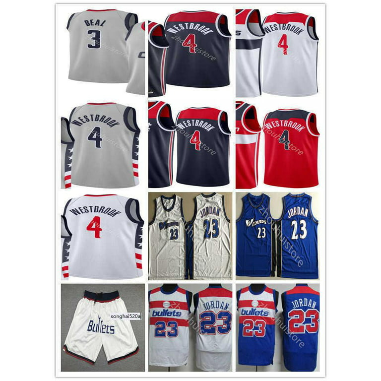 NBA_ Stitched Men Russell 4 Westbrook Jerseys 2021 New City Grey Red Navy  23 Micheal Vintage Blue White 2003 All-Star Basketball College Shirts''nba'' jersey 