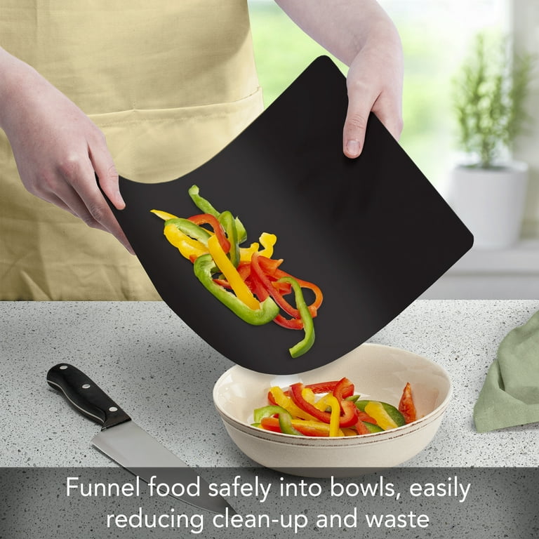 Cut N' Funnel Large Food Service Grade Heavy Gauge Flexible Plastic Cutting  Board Mat 1 Pack Made in the USA BPA Free Dishwasher Safe