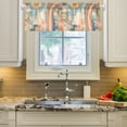 thumbnail image 2 of Yayeee Kitchen Valance Rod Pocket 54" x 18" Living Room Window Curtain, Beige Rainbow Clouds, 2 of 6