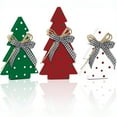 thumbnail image 4 of Adornos de Madera para Árbol de Navidad onlyliua Juego de 3 Piezas con Lazo, 4 of 5