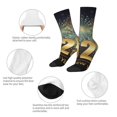 thumbnail image 4 of Fotbe 2025 New Year 5 Calcetas Largas con Estampado para Hombre y Mujer – Calcetas de Compresión Transpirables y Elásticas, Viajar y Uso Diario Talla 5-11, 4 of 6