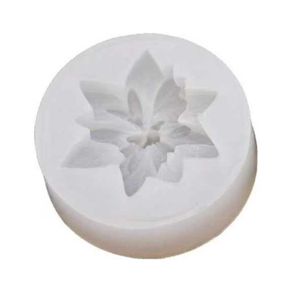 COOLHOOD 3D Christmas Flower Silicone Candle Mold Soap Fondant Making Supplies