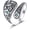 01: Hummingbird, variant on Hummingbird/Dragonfly Turquoise Ring 925 Sterling Silver Floral Spoon Rings Vintage Thumb Band Oxidized Wrap Adjustable Bands Jewelry Gifts for Women Wife Mother Christmas Birthday