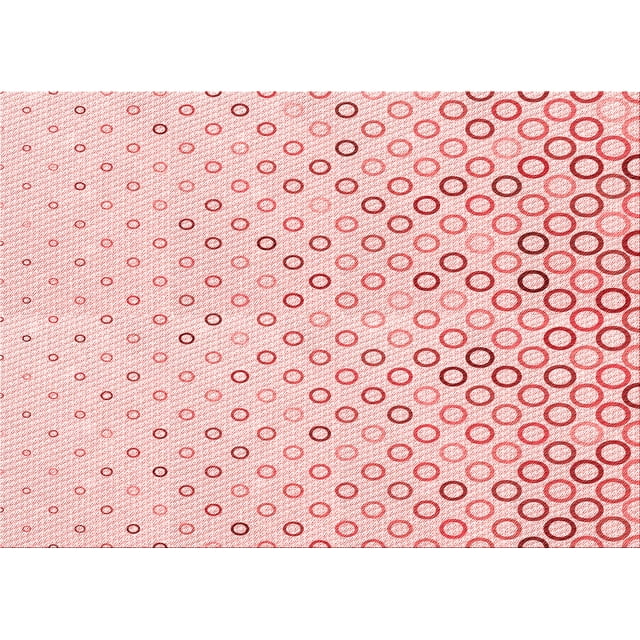 Ahgly Company Machine Washable Indoor Rectangle Transitional Light Rose Pink Area Rugs, 5' x 7'