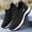 Black, variant on Summer Casual Leather Shoes,Arch Support Lightweight Sports Shoes, Breathable, Non-Smelly Men's Sneakers,Comfy Wide Width Loafers