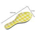 thumbnail image 2 of Gourmet Art Yellow Gingham Melamine Spoon Rest Spoon Holder Kitchen Utensil Holders, 2 of 2