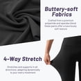 thumbnail image 2 of Hipuroga High Waisted Flare Leggings Soft Lounge Yoga Pants for Women High-Stretch for Workout Running Black S, 2 of 6