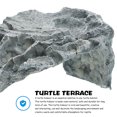 thumbnail image 3 of CATIEBYE Resin Turtle Hideout Grey with Basking Platform for Aquarium and Terrarium Use, 3 of 6