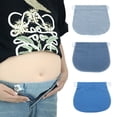 thumbnail image 2 of Adjustable Stretchy Pregnancy Waist Extender Button Elastic Cloth Waistband Adjuster Button For Maternity Pants Skirts, 2 of 8