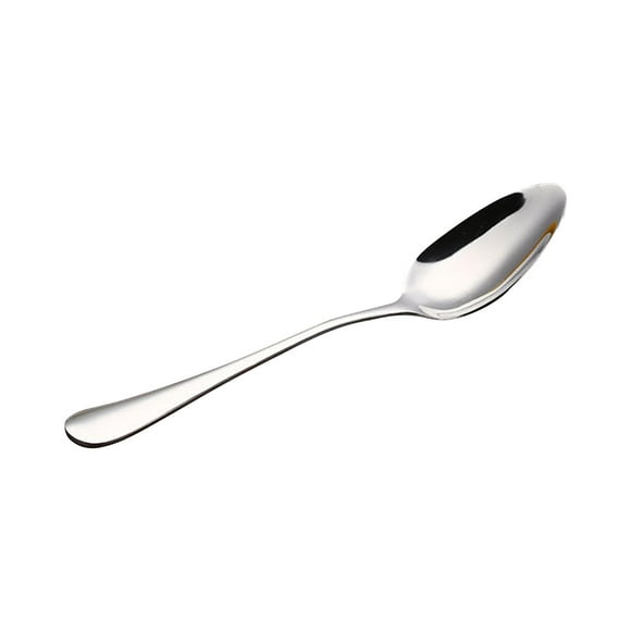 zanvin home accessories 1010 Smooth Handle Tableware Stainless Steel Spoon Coffee Spoon Fruit Fork Hotel Supplies Round Spoon Dining Spoon Children's Spoon holiday deals gifts for home use
