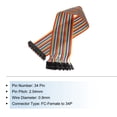 thumbnail image 3 of Unique Bargains 1 Pcs IDC Rainbow Wire Flat Ribbon Cable FC-Female to 34P 11.8 Inch Length 2.54mm Pitch, 3 of 4