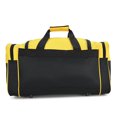 thumbnail image 4 of DALIX 21" Blank Sports Duffle Bag Gym Bag Travel Duffel with Adjustable Strap in Gold, 4 of 7