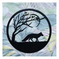 thumbnail image 1 of Estatua artística de pared de Metal, decoración de silueta de paisaje colgante, adorno de gato, zorro, Animal, estilo Rural hueco, 1 of 5