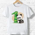 thumbnail image 3 of 2024 Feliz Cumpleaños Panda Número 1-9 Impresión Niños Camiseta Niño Niño Niña Ropa Verano Algodón Camiseta Linda Dibujos Animados Camiseta Bebé, 3 of 5