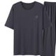 thumbnail image 3 of Ceisia Men's Plus Size Loose Fit Modal Cotton Crew Neck T-Shirt & Long Pants Set - Breathable Soft Casual Two-Piece Loungewear Gifts, 3 of 5