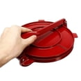 thumbnail image 4 of Prensa para tortillas de aleación de aluminio roja, tamaño 6.5 pulgadas, fácil de usar y duradera, ideal para obtener tortillas auténticas con grosor y forma perfectos., 4 of 6