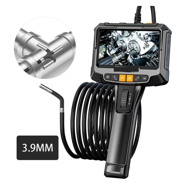 360 ° Rotating Endoscope, 5Inch IPS Inspection Camera, Automotive Mechanical Industrial ,Easily Maneuver
