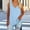 Light Blue, variant on Sevevn Plus Size Women's V-Neck Sleeveless Tank Tops Loose Side Split Casual Tunic Shirts Light Blue 2XL