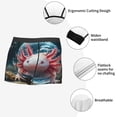 thumbnail image 3 of Kdxio Men's Boxer Briefs with Bubbles Axolotl Fantasy Print - Comfortable and Breathable Underwear for Everyday Wear, 3 of 5
