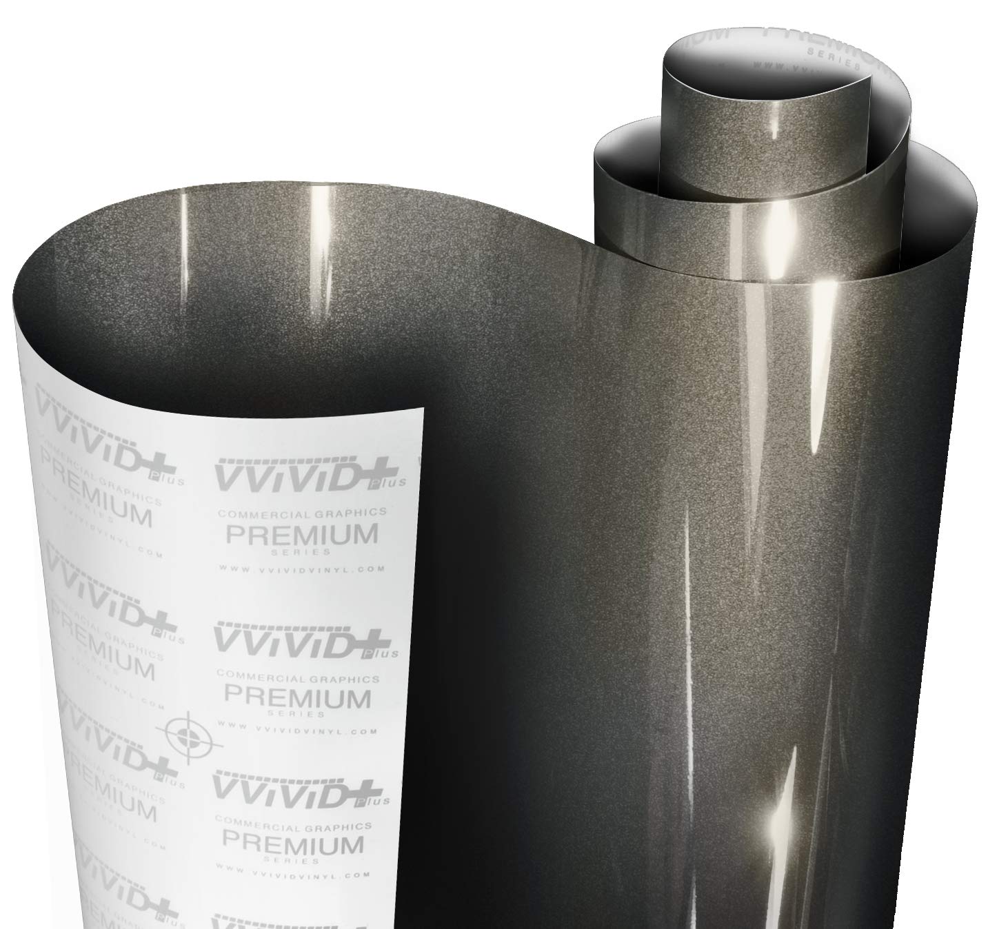 VViViD+ Ultra Gloss Candy Charcoal Grey Vinyl Car Wrap Premium Paint