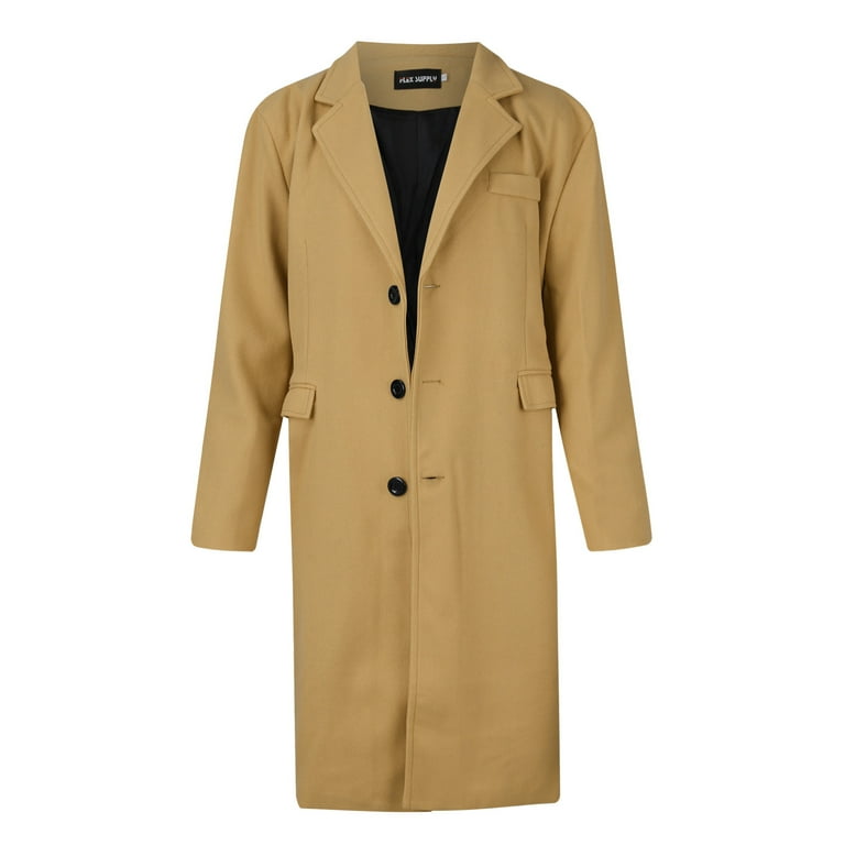 TBKOMH Mens Autumn and Winter Fashion Loose Open Front