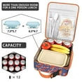 thumbnail image 4 of Reusable Small Lunch Box – Cute Watercolor Fox, Boho Vintage Animal Pattern, Portable Snack & Food Container for Work, School, Picnic, 4 of 6