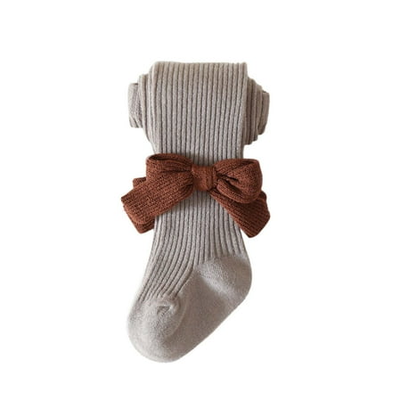 

ZHUASHUM Baby Infants Toddlers Girls Mid Calf Length Socks 1Pair Lace Long Socks Ribbed School Socks Leggings