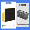 thumbnail image 4 of HYG Yellow Plastic Marker Storage Box Whiteboard Dry Erase Pen Holder Magnetic Chalk Pen Organizer for Home Office Blackboard Refrigerator Metal Locker 1 Pack, 4 of 7