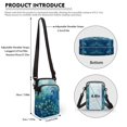 thumbnail image 6 of HELLHERO Peacock 2 Zippers with Zipper Daily Use Adjustable Crossbody Bag with Zipper Closed Polyester 4.33"x1.97"x7.09" for Adult, 6 of 7