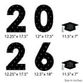 thumbnail image 5 of Big Dot of Happiness Tassel Worth The Hassle - Silver - Large Graduation Party Decorations - 2026 - Outdoor Letter Banner, 5 of 7