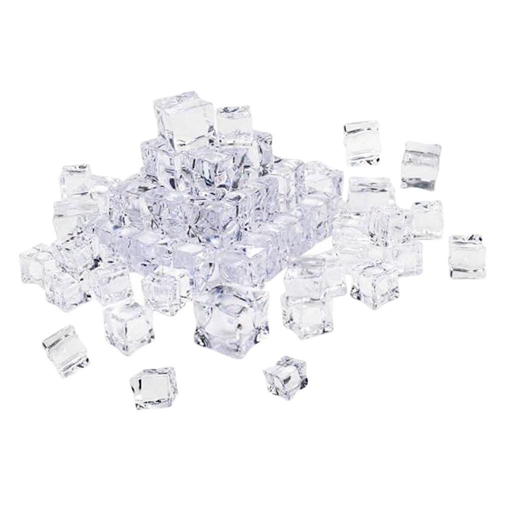 Clear Fake Ice Acrylic Decorative Ice Cubes Display Pto Props decor