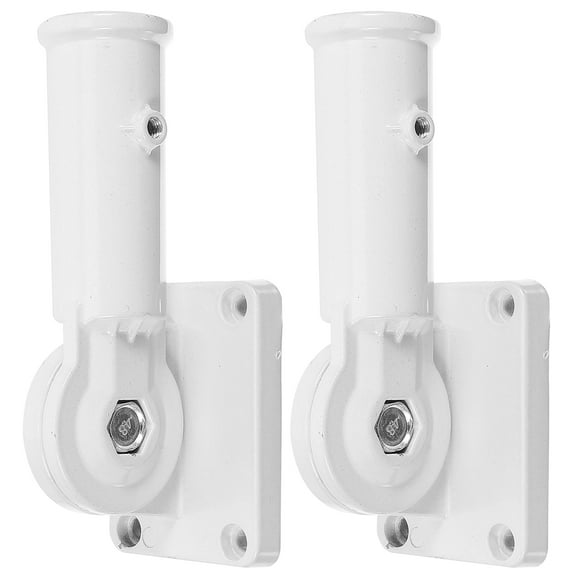 2pcs Multi-directional Flag Pole Holders Mount Bracket Adjustable Flagpole Bases