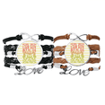 thumbnail image 1 of Hipocampo la vida marina el patron de colores Pulsera pareja de cuerdas de cuero Unbranded M, 1 of 3