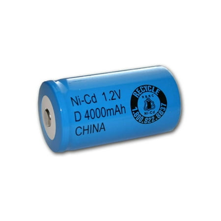 Exell 1.2V 4000mAh NiCD D Rechargeable Battery Button Top Cell FAST USA