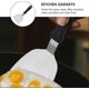 thumbnail image 3 of Espátulas de acero inoxidable para parrilla, espátula para panqueques, espátulas giratorias para Teppanyaki, parrilla al aire libre, utensilios de cocina para barbacoa, 2 uds., 3 of 5