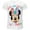 Minnie mouse, white, variant on Lilo & Stitch Birthday Big Girls T-Shirt Little Kid to Big Kid