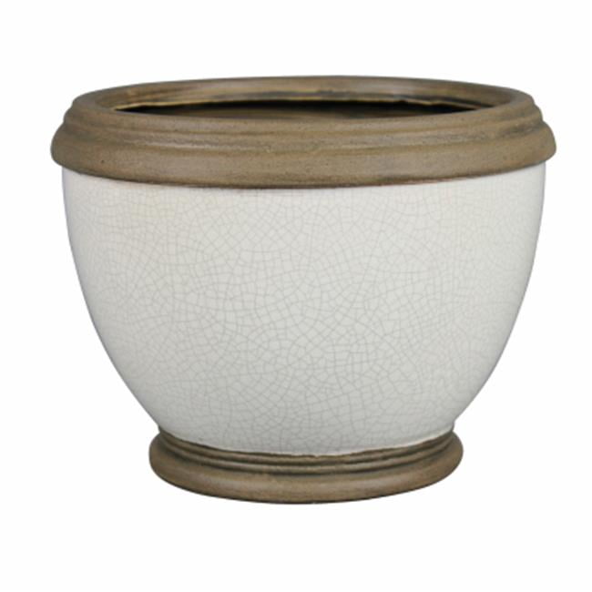Esplande Urn Planter White 8 in. by GrillTown